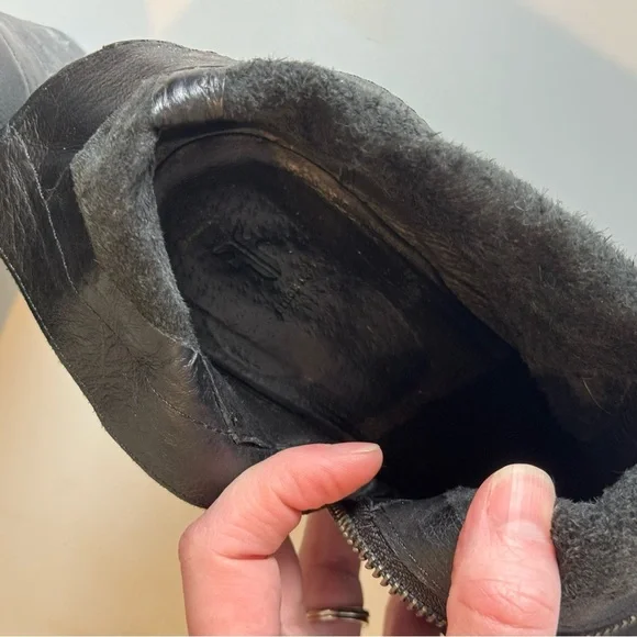 Frye Essa Bootie Black Leather Boho Western High Heel Ankle Bootie 7.5M - Picture 9 of 13